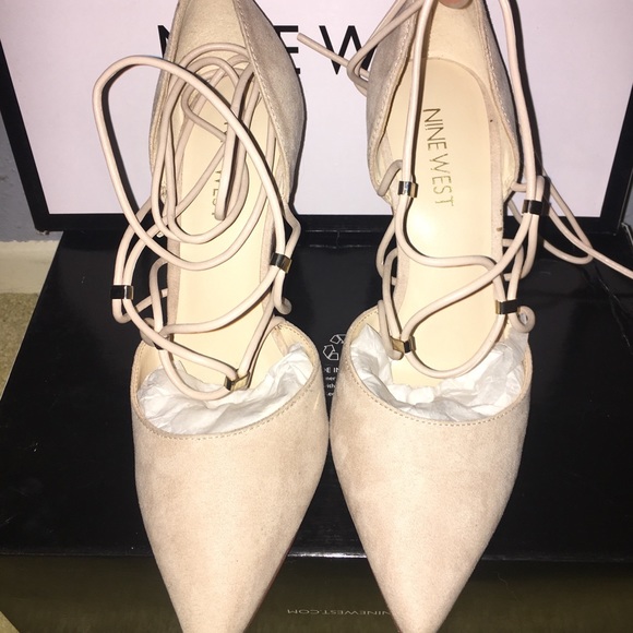 Nude Suede Pumps - Picture 5 of 6